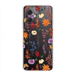 ����������� ����� Orange Purple flowers �� Redmi Note 12 5G