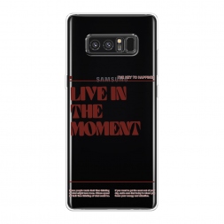 Силиконовый чехол Live in the moment на Samsung Galaxy Note 8