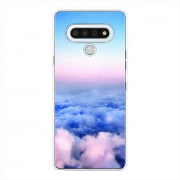 Силиконовый чехол Облака на LG Stylo 6