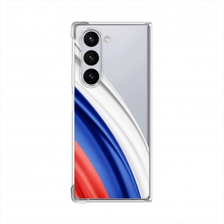 Силиконовый чехол Флаг России уголок на Samsung Galaxy Z Fold 6