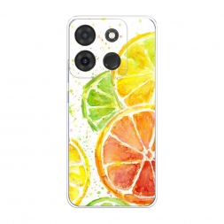 Силиконовый чехол Цитрусовые на Infinix Smart 7 Plus