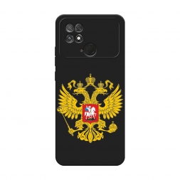 Матовый силиконовый чехол Государственный герб на Xiaomi Poco C40