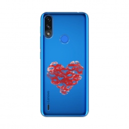 Силиконовый чехол Сердечко из поцелуев на Lenovo K13