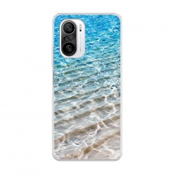 Силиконовый чехол Волны 10 на Xiaomi Poco F3