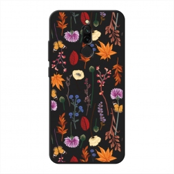 ������� ����������� ����� Orange Purple flowers �� Xiaomi Redmi 8