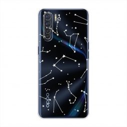 Силиконовый чехол Созвездия на Oppo A91