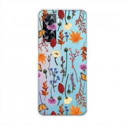 ����������� ����� Orange Purple flowers �� Oppo A77 4G