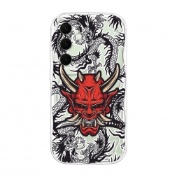Волнистый чехол Маска и драконы на Samsung Galaxy S25 Plus