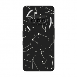 Матовый силиконовый чехол Созвездия на Nothing Phone 3a
