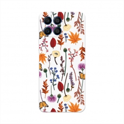 Orange Purple flowers на Honor X8
