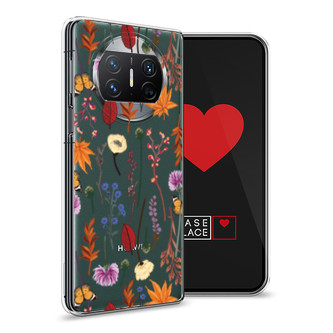 ����������� ����� Orange Purple flowers �� Huawei Mate X3