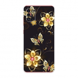 Силиконовый чехол Luxury butterflies на Samsung Galaxy A31