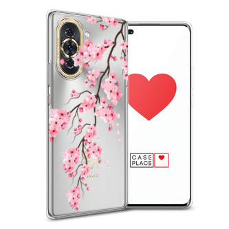 Силиконовый чехол Розовая сакура на Huawei Nova 10