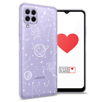 Силиконовый чехол Планеты в космосе на Samsung Galaxy A22