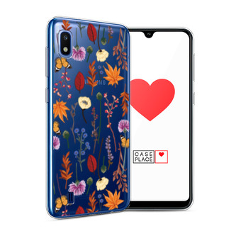 ����������� ����� Orange Purple flowers �� Samsung Galaxy A10