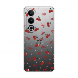 Силиконовый чехол Вишни и ленточки на Oneplus Nord CE4