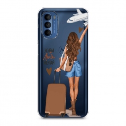 Силиконовый чехол Живи люби мечтай на Motorola Moto G41