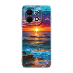 Силиконовый чехол Море на фоне заката на Huawei Nova Y74