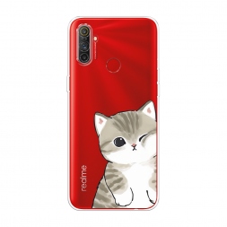 Силиконовый чехол Пухлый котик на Realme C3