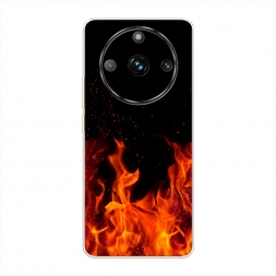Силиконовый чехол Все в огне на Realme 11 5G