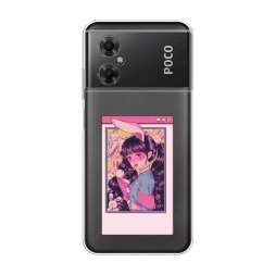 Силиконовый чехол Anime window на Xiaomi Poco M4 5G