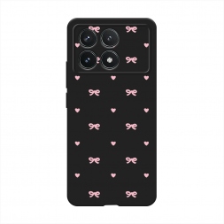 Матовый силиконовый чехол Простые бантики 3 на Xiaomi Redmi K70 5G