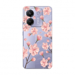 Силиконовый чехол Весенние бутоны на Xiaomi Poco M7 Pro