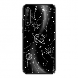 Силиконовый чехол Планеты в космосе на Huawei P20 lite 2019
