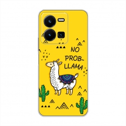 Силиконовый чехол No probLLama на Vivo Y35 4G