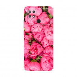 Силиконовый чехол Прекрасные пионы на Xiaomi Poco C40