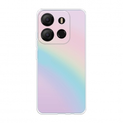 Силиконовый чехол Нежная радуга на Tecno Pop 7