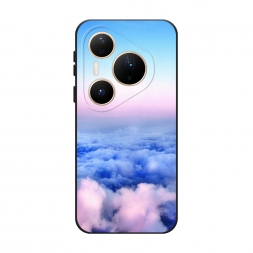 Матовый силиконовый чехол Облака на Huawei Pura 80 Pro