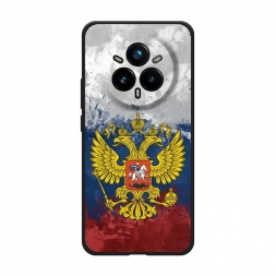 Матовый силиконовый чехол РФ на Realme 14 Pro Plus