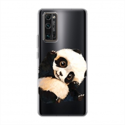 Силиконовый чехол Большеглазая панда на Honor 30 Pro Plus