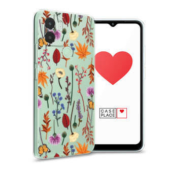 ����������� ����� Orange Purple flowers �� Redmi A1 Plus