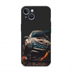 Матовый силиконовый чехол На износ 2 на iPhone 14