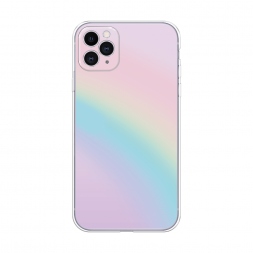 Силиконовый чехол Нежная радуга на iPhone 11 Pro Max
