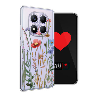 Силиконовый чехол Высокие цветы на Xiaomi Redmi Note 14 Pro 4G