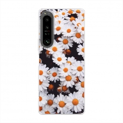 Силиконовый чехол Ромашковое поле на Sony Xperia 1 IV