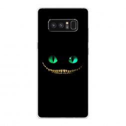 Силиконовый чехол Зеленоглазый чеширский кот на Samsung Galaxy Note 8