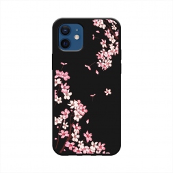 Матовый силиконовый чехол Ветви сакуры 1 на iPhone 12 Pro