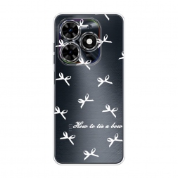 Силиконовый чехол How to tie a bow 1 на Tecno Spark Go 2024