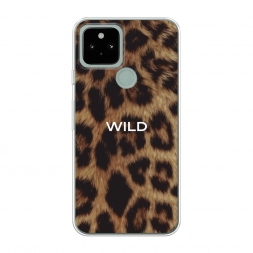 Силиконовый чехол Wild на леопарде на Google Pixel 5
