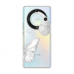 Силиконовый чехол white butterflies 2 на Honor X9A