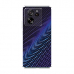 Силиконовый чехол Синий карбон на Xiaomi 13T Pro