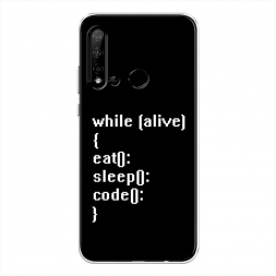 Силиконовый чехол Программист 2 на Huawei Nova 5i