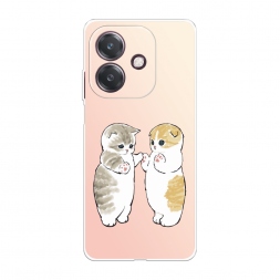 Силиконовый чехол Пухлые котики на Oppo A3