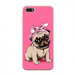 Силиконовый чехол Dog Pin-Up на Honor 7A / Honor 7S