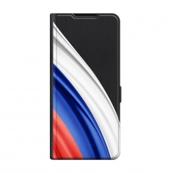 Чехол-книжка Premium Флаг России уголок на Infinix Note 40 Pro 4G