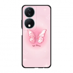 Матовый силиконовый чехол be free butterfly 1 на Honor X7b